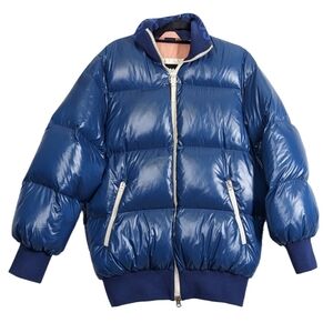 Acne Cilla Blue Puffer Jacket Size 34/XS